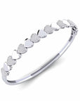 14K White Gold  Bracelet With 0.56 Carat White Diamonds