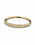 14K Gold  Bracelet With 0.56 Carat White Diamonds