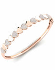 14K Rose Gold  Bracelet With 0.56 Carat White Diamonds