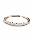 14K Rose Gold  Bracelet With 0.56 Carat White Diamonds