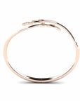 14K Rose Gold  Bracelet With 0.15 Carat White Diamonds