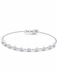 14K White Gold  Bracelet With 0.66 Carat White Diamonds