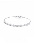 14K White Gold  Bracelet With 0.66 Carat White Diamonds