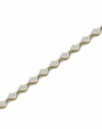 14K Gold  Bracelet With 0.66 Carat White Diamonds