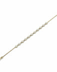 14K Rose Gold  Bracelet With 0.66 Carat White Diamonds