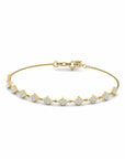 14K Rose Gold  Bracelet With 0.66 Carat White Diamonds