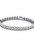 14K White Gold Tennis Bracelet With 2.88 Carat White Diamonds