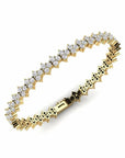 14K Gold Tennis Bracelet With 2.88 Carat White Diamonds