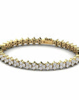 14K Gold Tennis Bracelet With 2.88 Carat White Diamonds