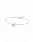 14K Rose Gold Bracelet With 0.03 Carat Stone