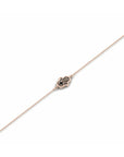 14K Rose Gold Bracelet With 0.03 Carat Stone