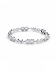 14K White Gold Bracelet With 0.72 Carat White Diamonds