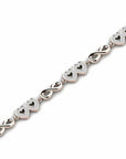 14K Rose Gold Bracelet With 0.72 Carat White Diamonds