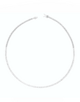 14K White gold necklace with 1.39 carat White Diamonds