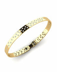 14K Gold Bracelet With 0.56 Carat White Diamonds