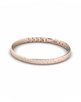 14K Rose Gold Bracelet With 0.56 Carat White Diamonds