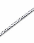 14K White Gold Tennis Bracelet With 0.75 Carat White Diamonds