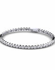 14K White Gold Tennis Bracelet With 0.75 Carat White Diamonds