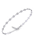 14K White Gold Bracelet With 0.48 Carat White Diamonds