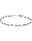 14K White Gold Bracelet With 0.48 Carat White Diamonds