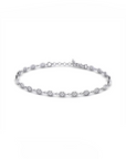 14K White Gold Bracelet With 0.48 Carat White Diamonds