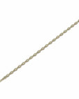 14K Gold Bracelet With 0.48 Carat White Diamonds