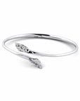 14K White Gold Bracelet With 0.13 Carat White Diamonds