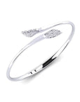 14K White Gold Bracelet With 0.13 Carat White Diamonds