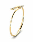 14K Gold Bracelet With 0.13 Carat White Diamonds