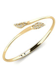 14K Gold Bracelet With 0.13 Carat White Diamonds