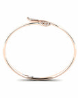 14K Rose Gold Bracelet With 0.13 Carat White Diamonds