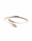 14K Rose Gold Bracelet With 0.13 Carat White Diamonds