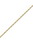 14K Gold Bracelet With 0.45 Carat White Diamonds