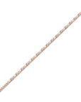 14K Rose Gold Bracelet With 0.45 Carat White Diamonds