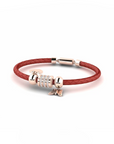 14K Rose Gold Bracelet With 0.58 Carat White Diamonds