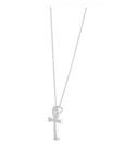 14K White gold necklace with 0.15 carat White Diamonds