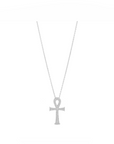 14K White gold necklace with 0.15 carat White Diamonds