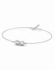 14K White Gold Bracelet With 0.20 Carat White Diamonds