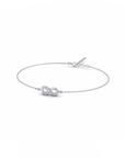 14K White Gold Bracelet With 0.20 Carat White Diamonds