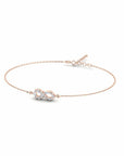 14K Rose Gold Bracelet With 0.20 Carat White Diamonds