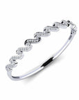 14K White Gold Bracelet With 1.38 Carat White Diamonds