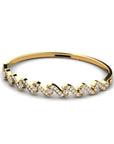 14K Gold Bracelet With 1.38 Carat White Diamonds