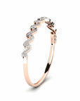 14K Rose Gold Bracelet With 1.38 Carat White Diamonds