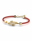 14K Gold Bracelet With 0.24 Carat White Diamonds