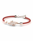 14K Rose Gold Bracelet With 0.24 Carat White Diamonds