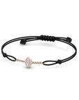 14K Rose Gold Bracelet With 0.21 Carat White Diamonds