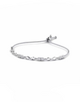 14K White Gold Bracelet With 0.80 Carat White Diamonds