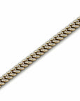 14K Gold Cuban Bracelet With 1.82 Carat White Diamonds