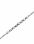 14K White Gold Bracelet With 0.12 Carat Stone