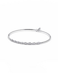 14K White Gold Bracelet With 0.12 Carat Stone